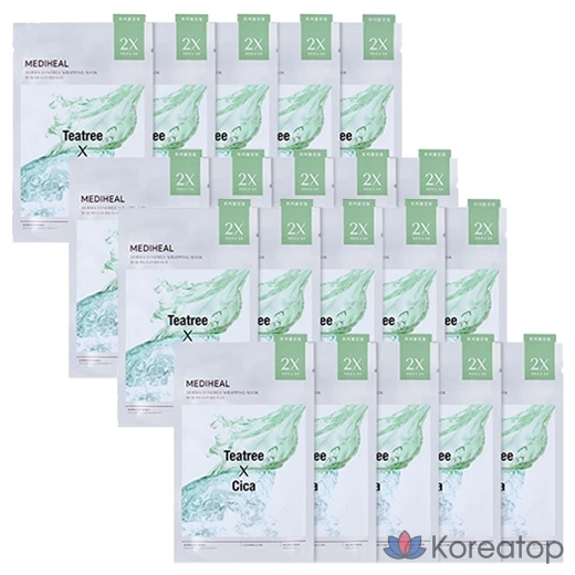Тканевая маска для лица MEDIHEAL Derma Synergy Trouble Calming Wrapping Mask, 20 шт.