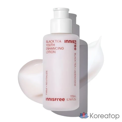 Лосьон для повышения эластичности кожи Innisfree New Black Tea Youth