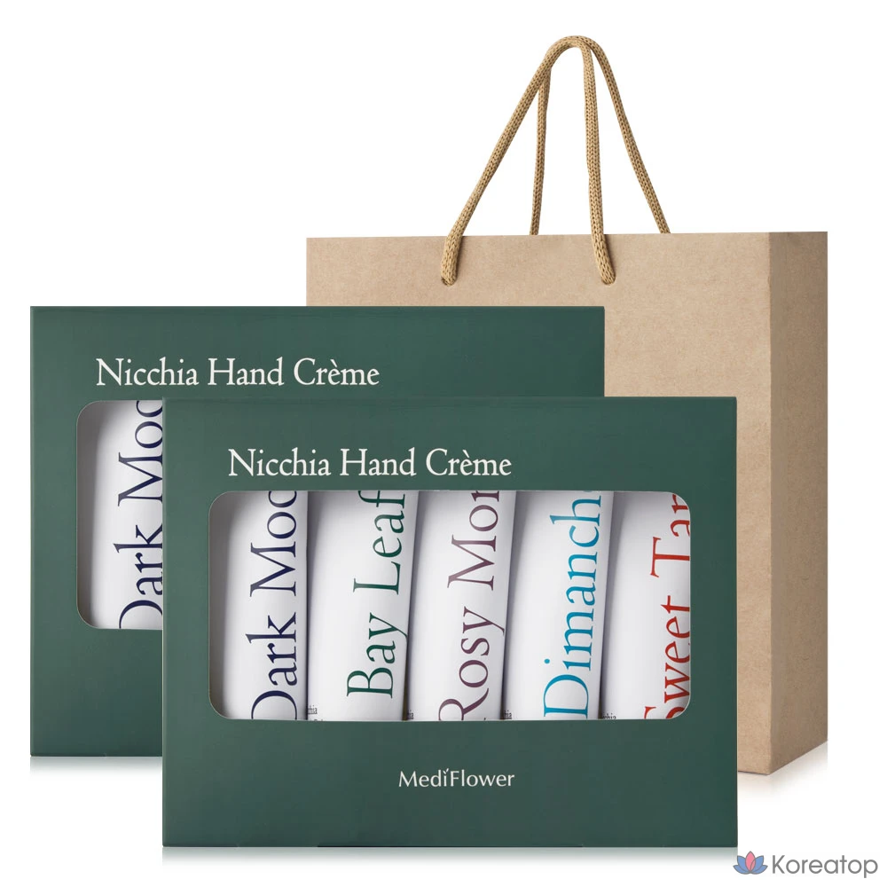 Набор для ухода MediFlower Niccia Hand Cream 5-piece Set, 50 г, 2 шт.