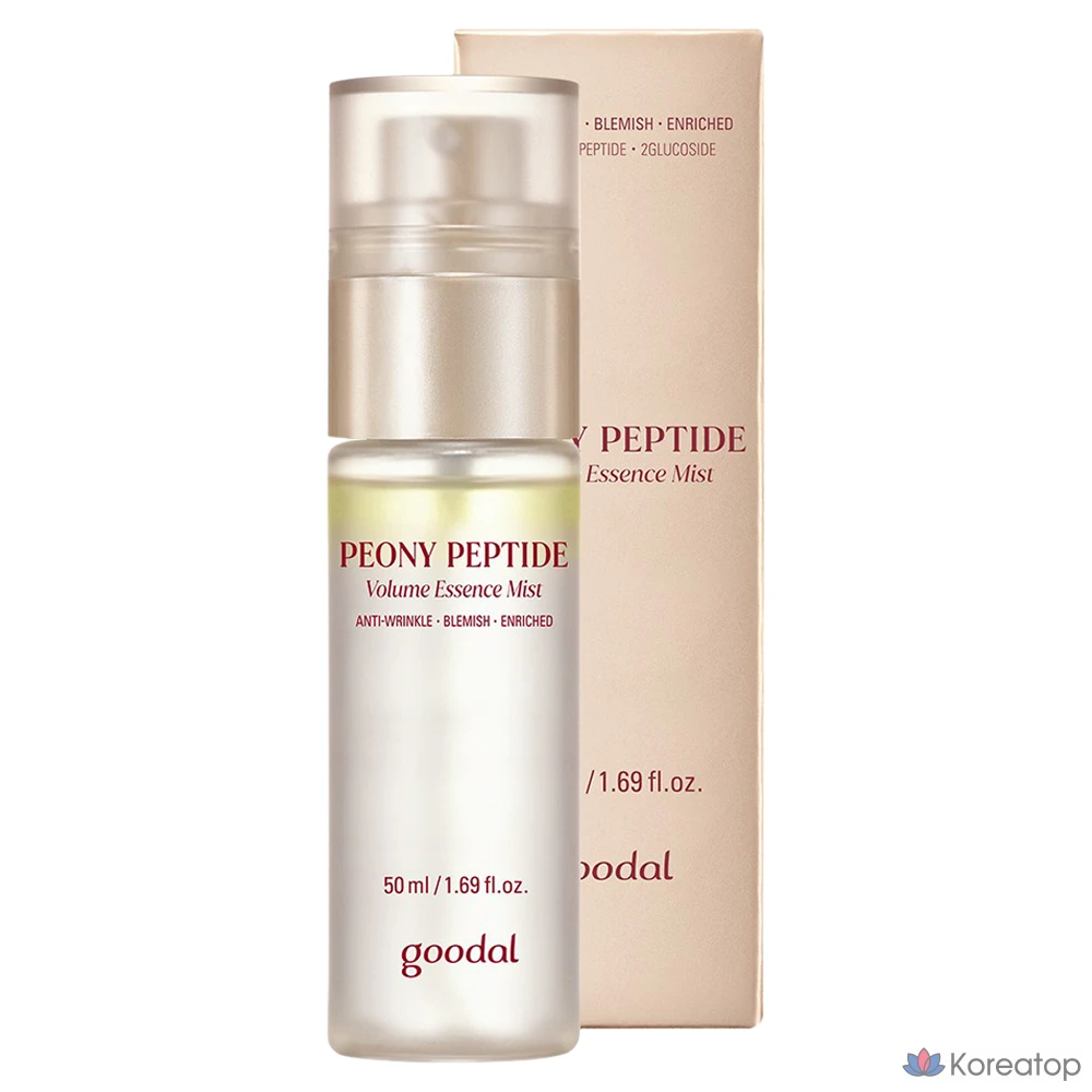 Эссенция-спрей Goodal Peony Peptide Anti-Wrinkle Essence Mist, 50 мл, 1 шт.
