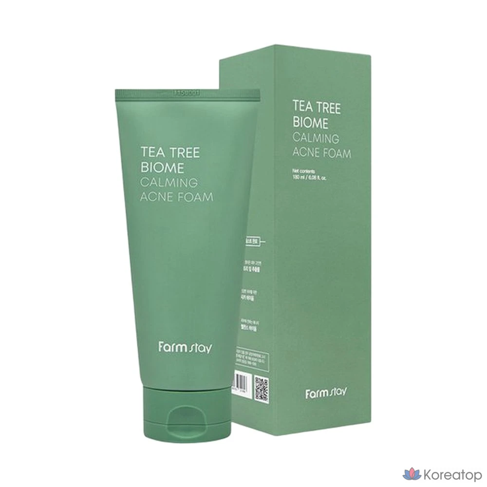 Пенка для умывания FarmStay Tea Tree Biome Calming Acne Foam, 180 мл, 1 шт.