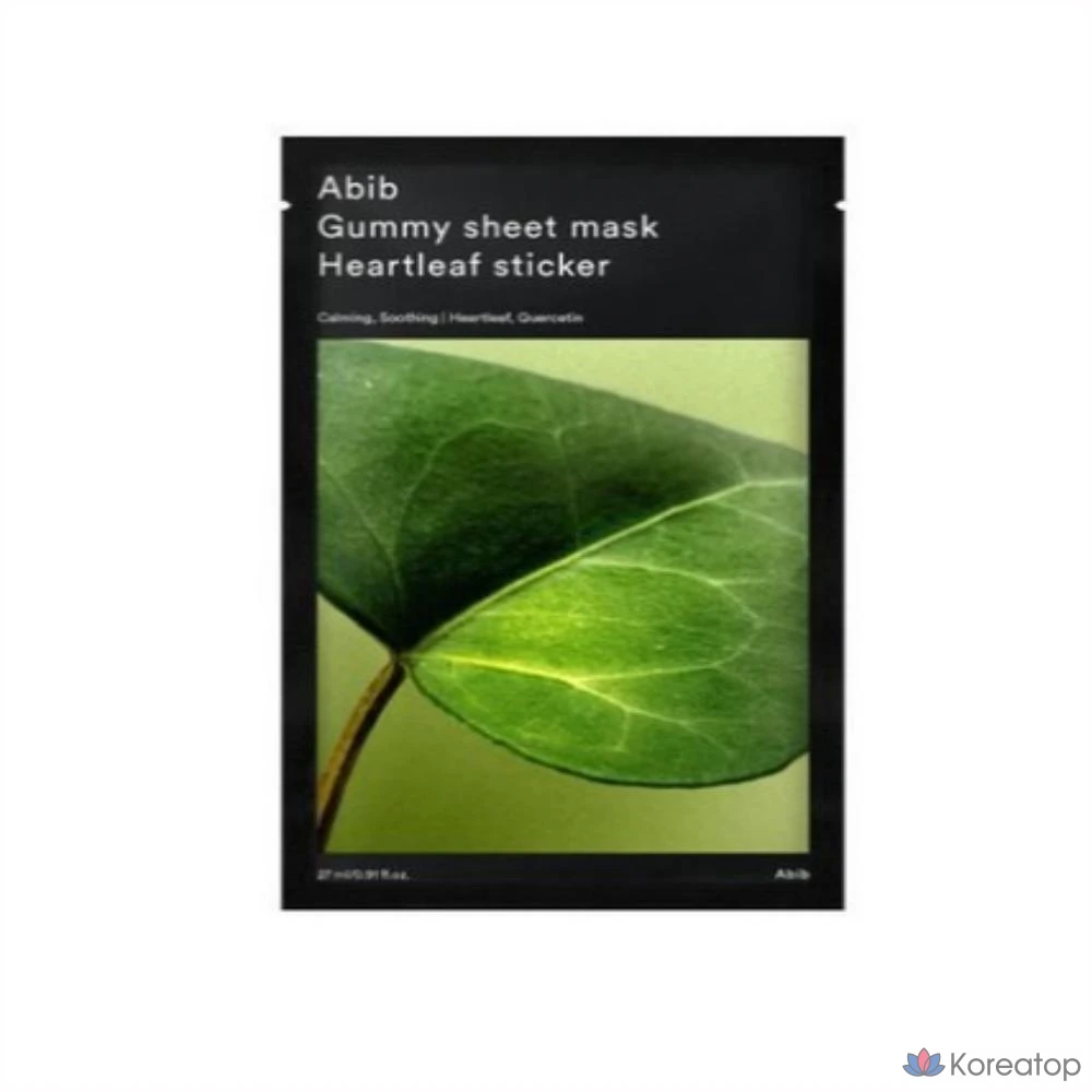Тканевая маска для лица Abib Gum Sheet Mask Heartleaf Sticker, 20 шт.