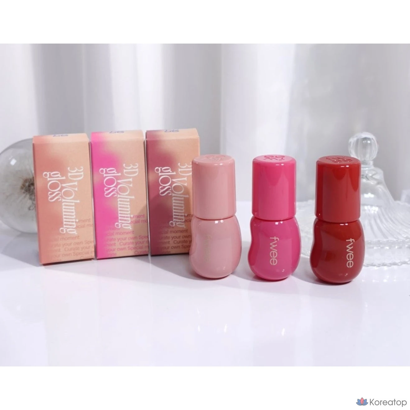 Блеск для губ fwee 3D Voluming Gloss 12 Colors, оттенок Cherry 70%, 1 шт.