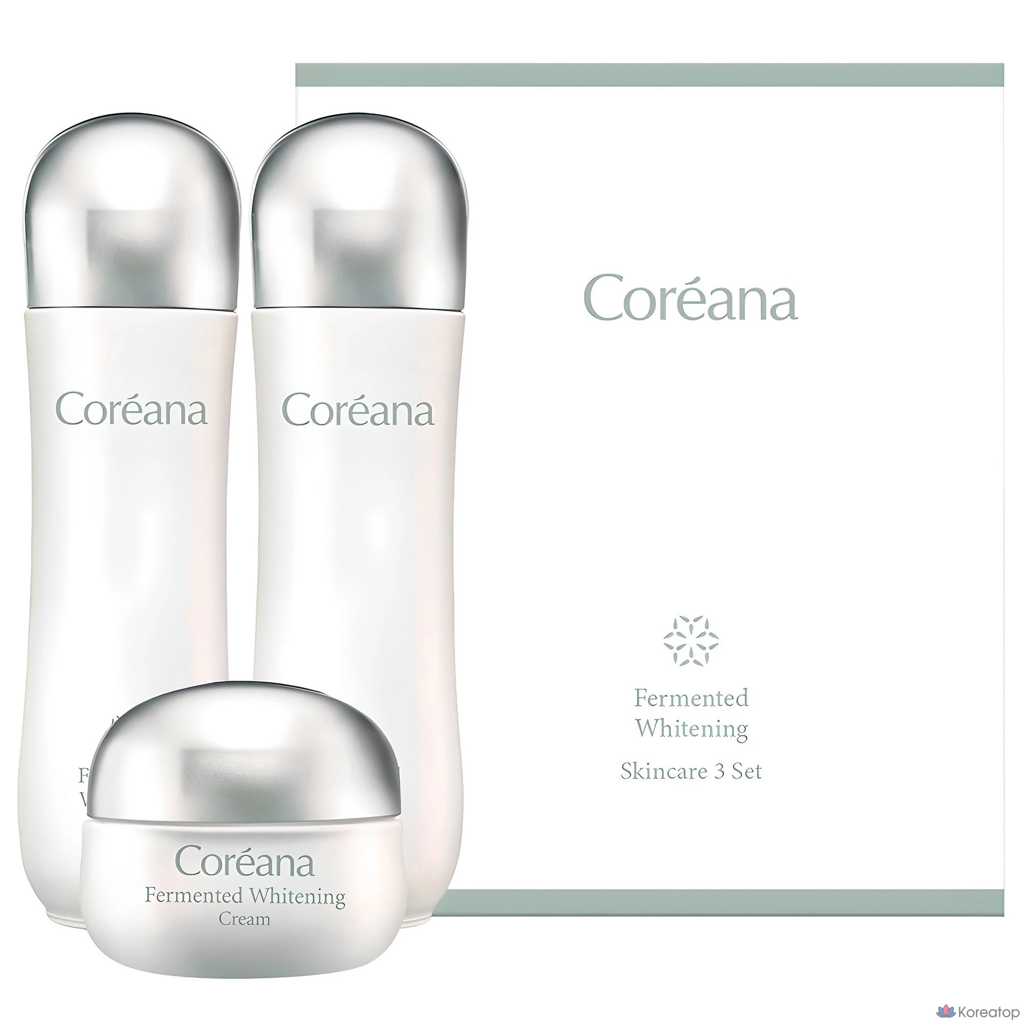 Набор для ухода Coreana Fermentation Whitening 3-piece Set, 1 шт.