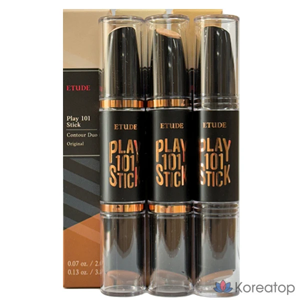 Стик-контуринг Etude House Play 101 Stick Contour Duo, оттенок 2호 Intense, 5.8 г, 1 шт.