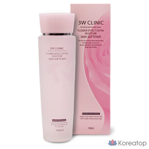 Тонер 3W Clinic Flower Effect Extra Moisture Skin Softener, 150 мл, 1 шт.