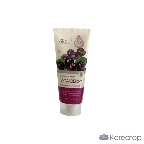 Ekel Natural Clean Peeling Gel 100 мл Ягоды асаи, 1 шт.