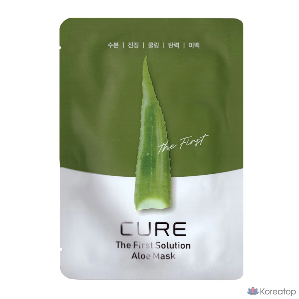Маска для лица с алоэ вера KIM JEONG MOON Aloe Cure The First Solution, 2 сезон, 1 упаковка, 1 шт.