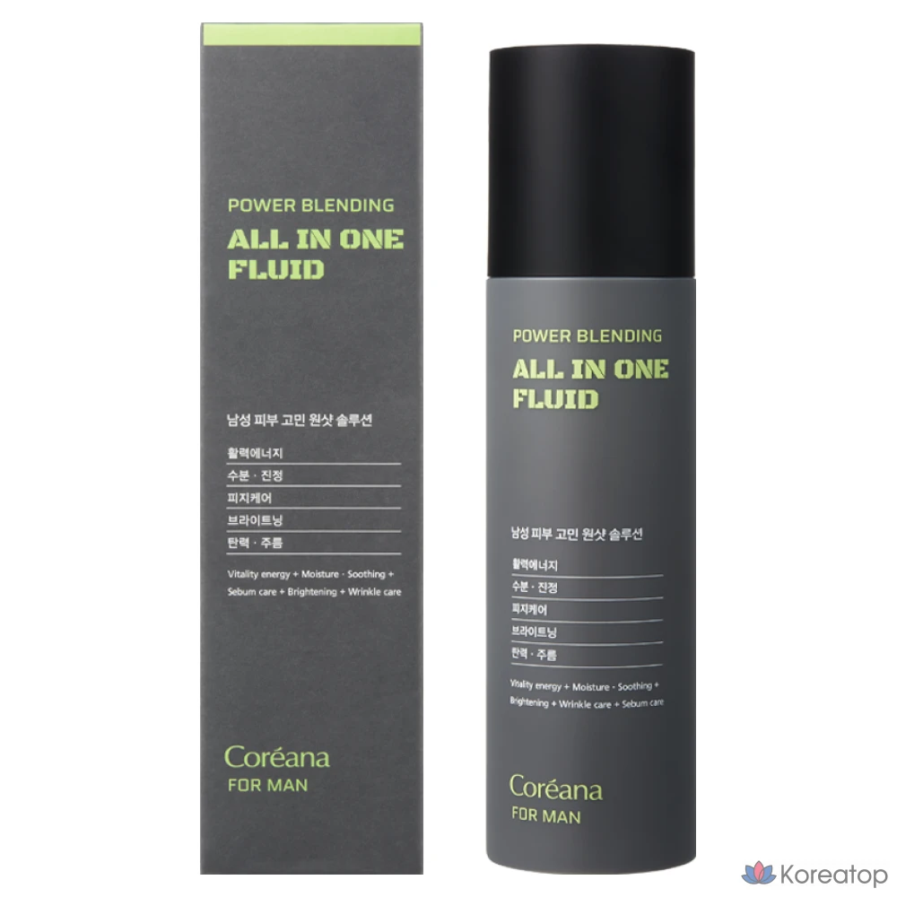Coreana For Men Power Blending All-in-One Fluid, 150 мл, 1 шт.