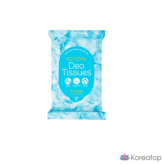 Дезодорант-салфетки Prreti So Cool, 1 упаковка, 15 штук.