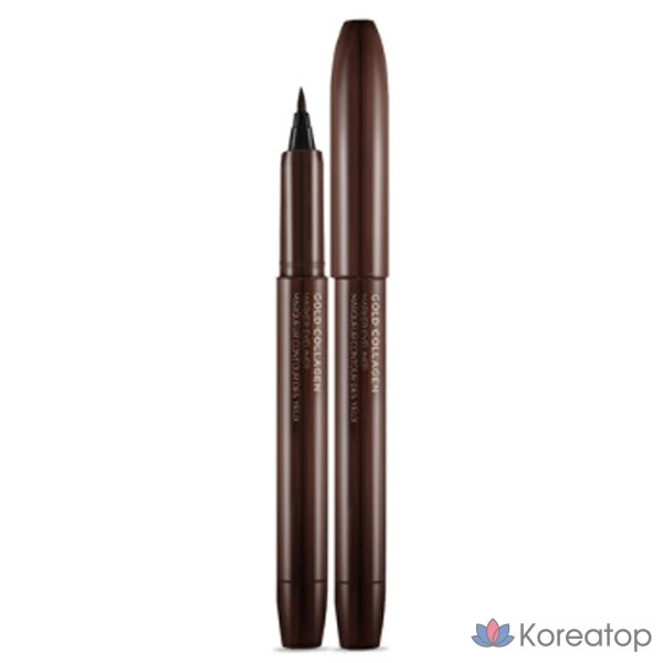 Айлайнер The Face Shop Gold Collagen Marker Pen Eyeliner, оттенок 02 Brown, 1 мл, 1 шт.