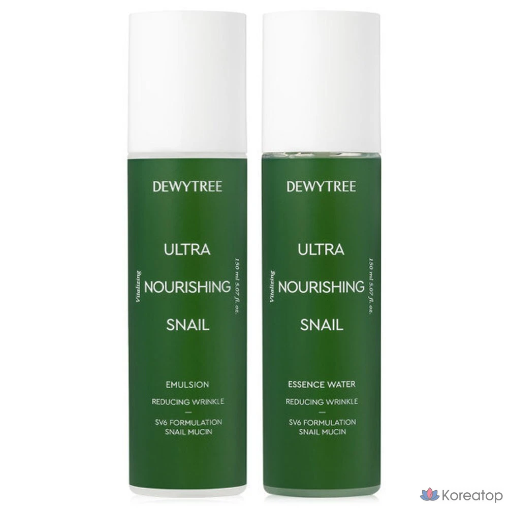 Набор для ухода Dewytree Snail Emulsion Toner Skin Lotion 2-piece Set (Toner + Lotion), 1 шт.