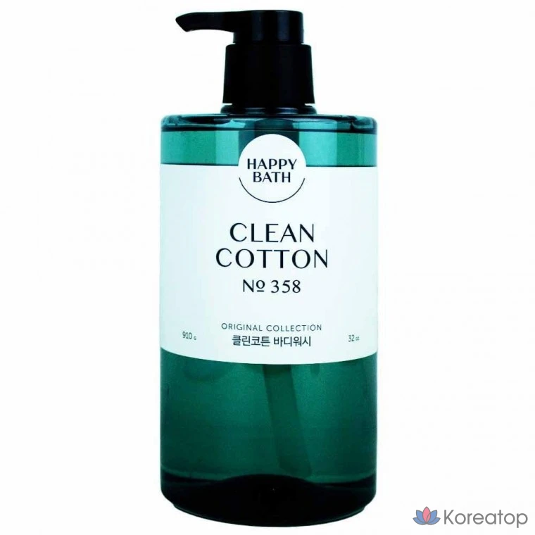Гель для душа Happy Bath Cotton Clean Body Wash Original, 910 г, 1 шт.