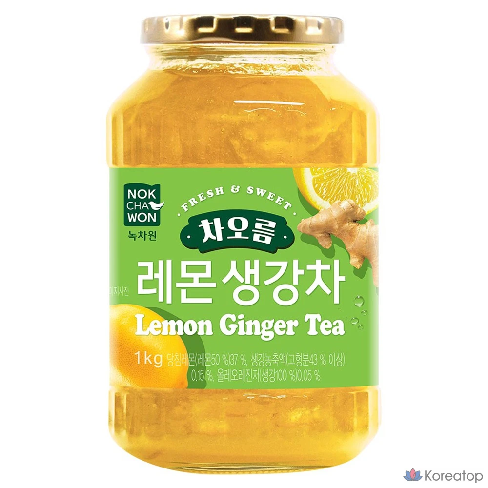 Чай Nokchawon Chaoreum Lemon Ginger Tea, 1 кг, 1 шт.