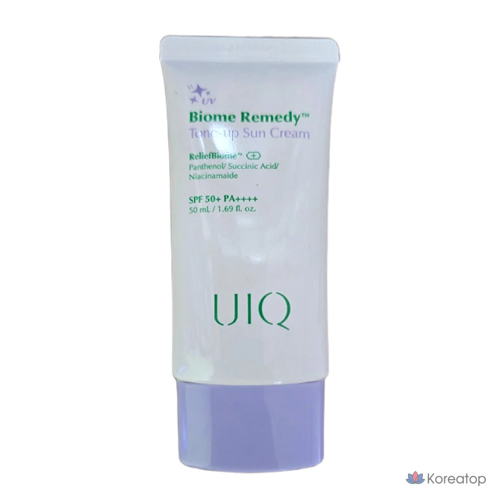 Солнцезащитный крем UIQ Biome Remedy Tone-up, оттенок Bora, 50 мл, 1 шт.