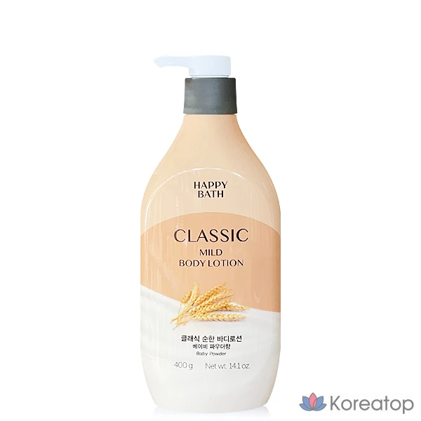 Лосьон для тела Happy Bath Classic Mild Body Lotion Baby Powder, 400 г, 1 шт.