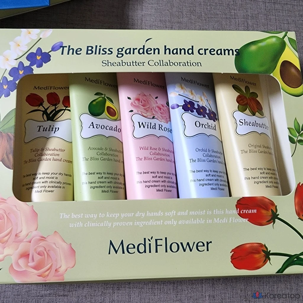 Набор для ухода MediFlower The Bliss Garden Hand Cream 5-piece Set, 50 г, 1 шт.