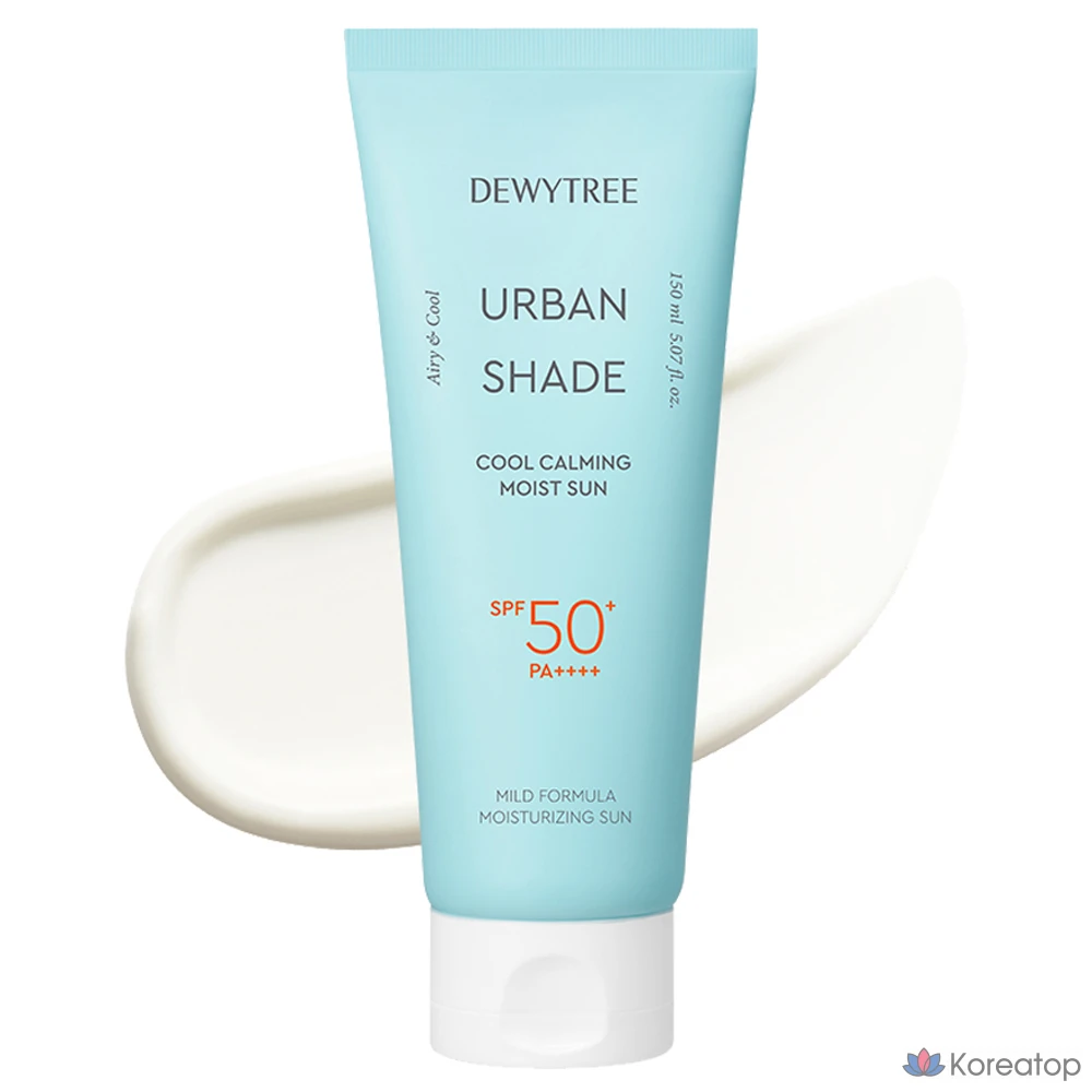Солнцезащитный крем Dewytree Urban Shade Cool Calming Moisture Sunscreen SPF50+ PA++++, 150 мл, 1 шт.