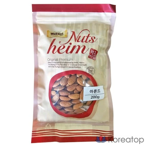 Миндаль натуральный сырой Wellnut Dure