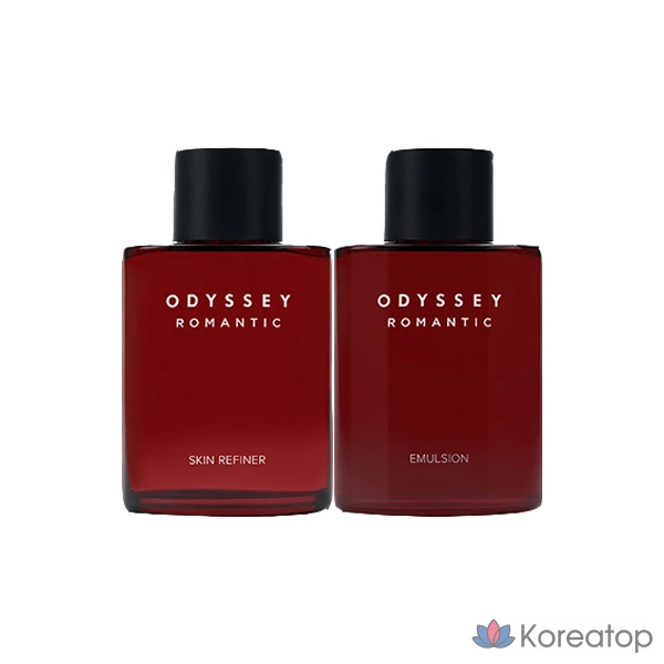Тонер + Лосьон ODYSSEY Romantic Skin 130ml + Lotion 130ml 2-piece Set, 1 шт.