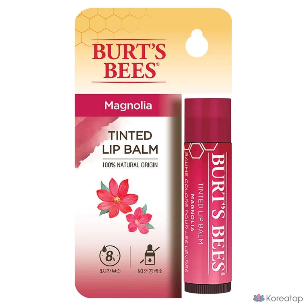 Бальзам для губ Burt's Bees Tinted Lip Balm, оттенок Magnolia, 4.25 г, 1 шт.
