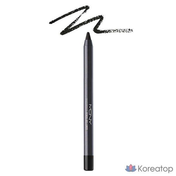 Водостойкий гелевый карандаш для глаз McQueen New York, 1,7 г, № 1, цвет «Дымчатый жареный латте», 1 шт.