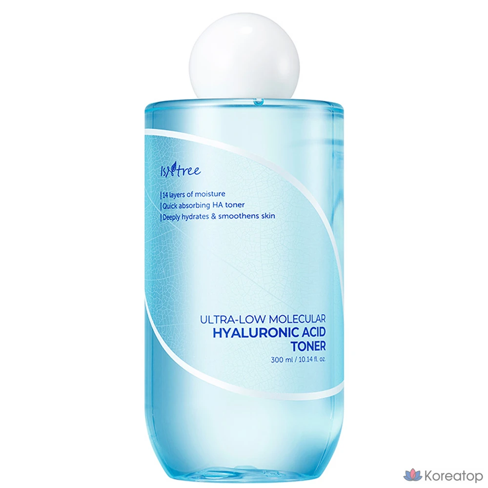 Тоник Isntree с ультранизкомолекулярной гиалуроновой кислотой, 300 мл, 1 шт.