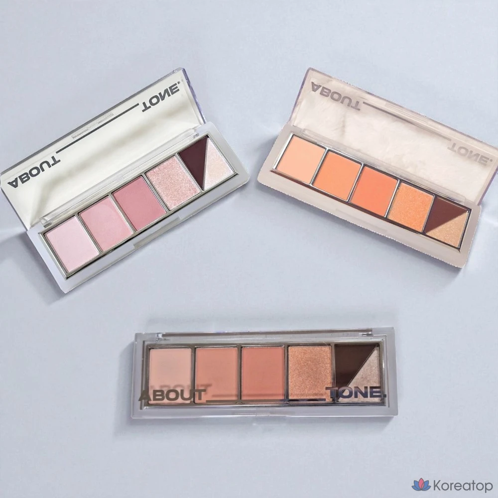 Тени для век ABOUT TONE Return to Basic Shadow Palette, оттенок 08 Peach Breeze, 1 шт.