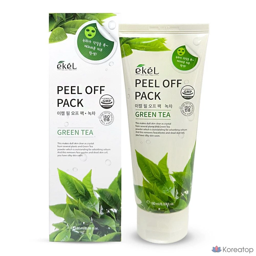 Ikel Peel Off Pack Средство для удаления кожного сала из носа с кератином зеленого чая, 180 мл, этот продукт, 1 штука, 1 штука