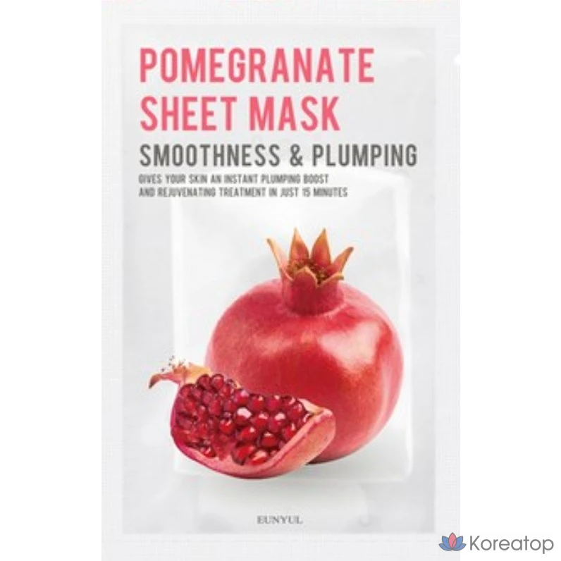 Набор масок для лица Eunyul Purity с гранатом, 3 упаковки, 30 упаковок.