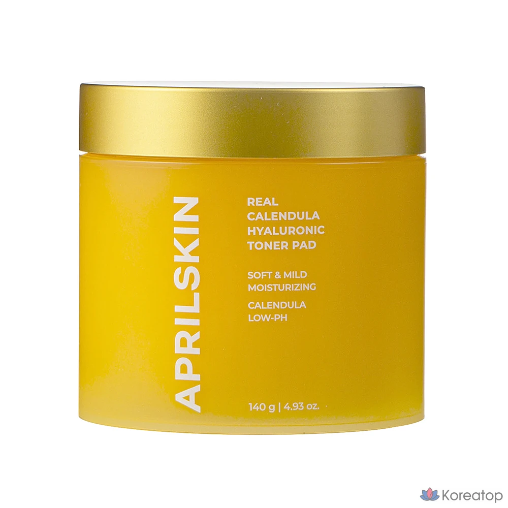 Тонизирующие подушечки April Skin Real Calendula Hyaluronic, 1 упаковка, 60 листов