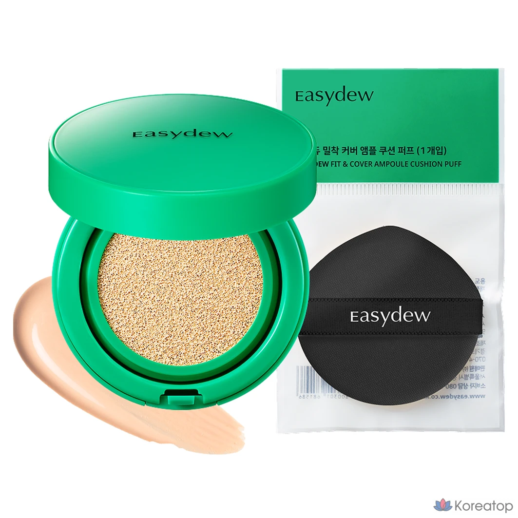 Кушон Easydew Mela B Toning Ampoule Cushion Puff, оттенок 19, 13 г, 1 шт.