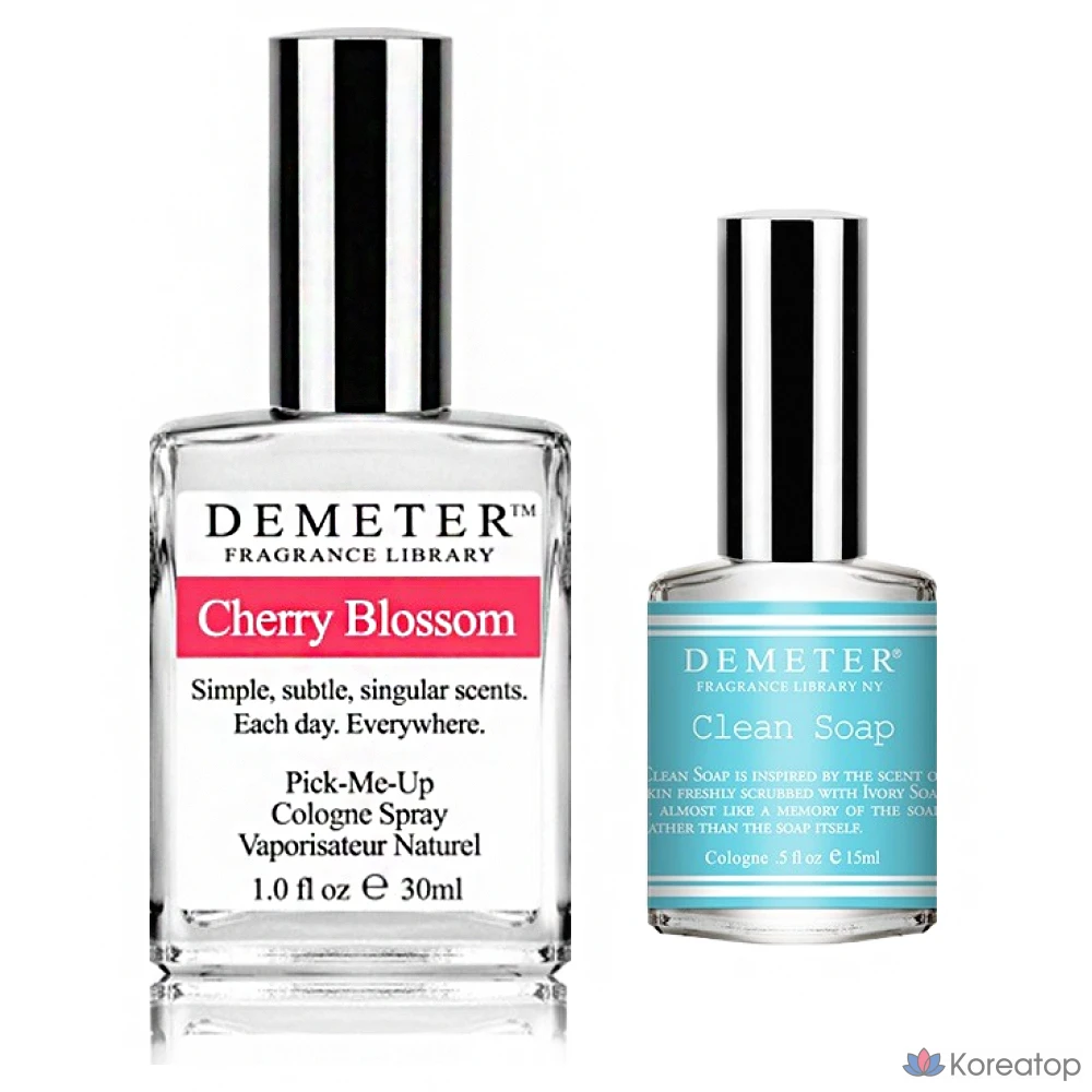 Набор парфюмерии Demeter Cherry Blossom 30 мл + Clean Soap 15 мл (одеколон), 1 шт.