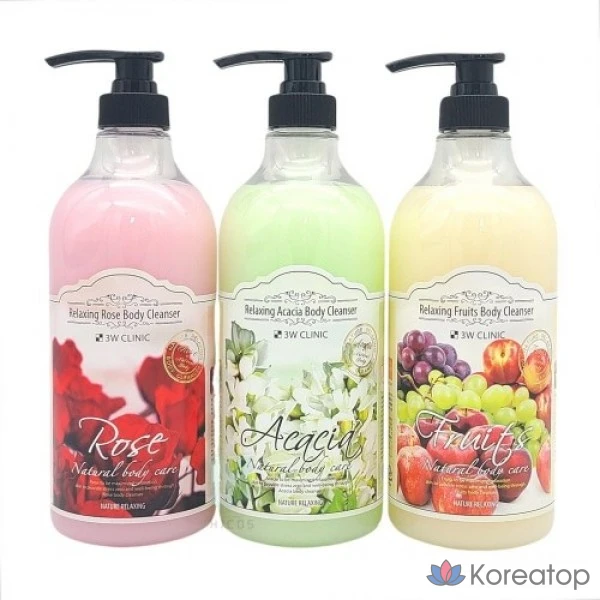 Очищающее средство для тела 3W Clinic Relaxing Body Cleanser, 450 мл, 1 шт.