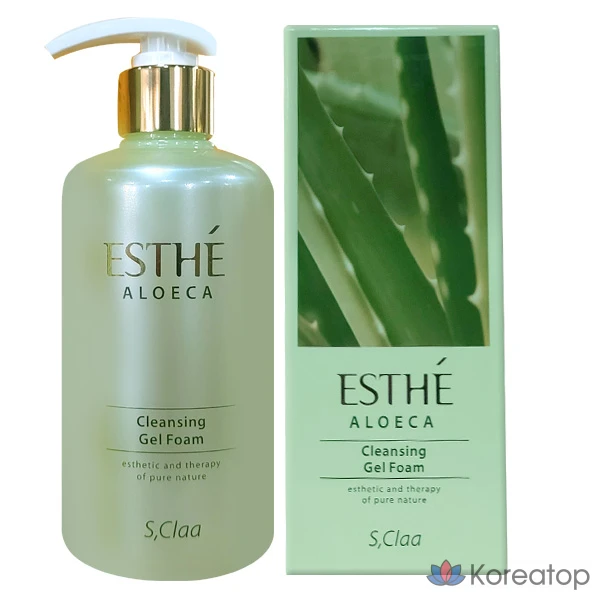 Очищающий гель-пенка Enprani Eclaire Esthe Aloe Ka Cleansing Gel Foam, 300 мл, 1 шт.