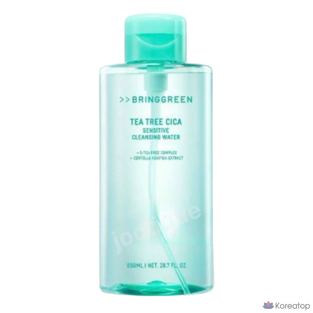 Гидрофильная вода Bring Green Tea Tree Cica Sensitive Cleansing Water, 850 мл, 1 шт.