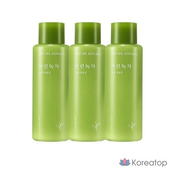 Набор Young Green Tea Gentle Basic Set / Тоник-эмульсия 155 мл + Крем 55 мл, 1 шт.