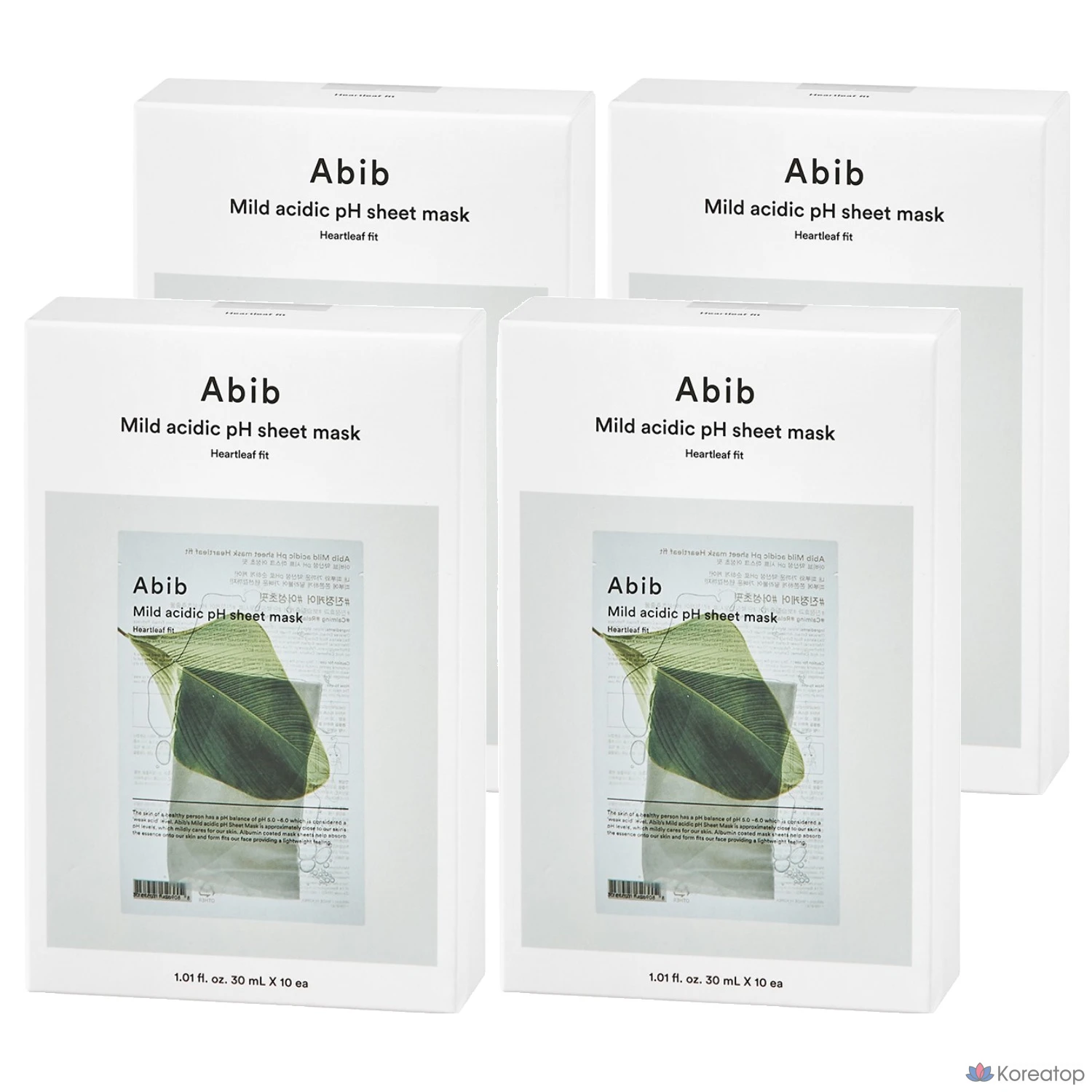 Тканевая маска для лица Abib pH Sheet Mask Heartleaf Fit, 30 мл, 40 шт.