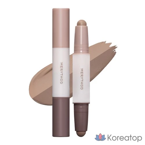 Контурный карандаш Merythod Double Contour Stick, оттенок Ash Grey, 3.3 г, 1 шт.
