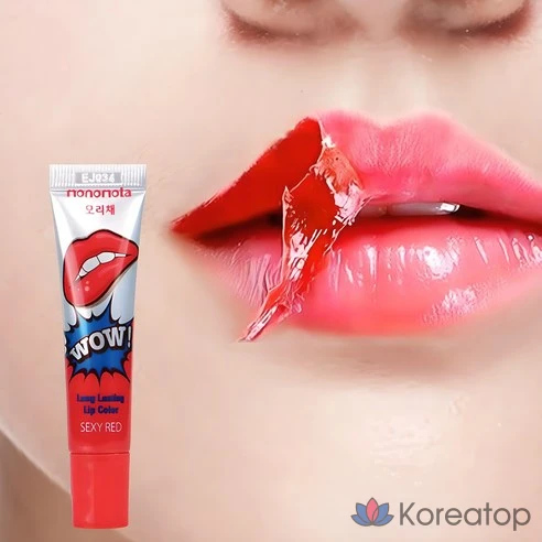Набор тинтов для губ Morichae Lip Tattoo Tint Pack 1+1+1, 45 г, сексуальный красный/вишнево-красный/прекрасный персиковый