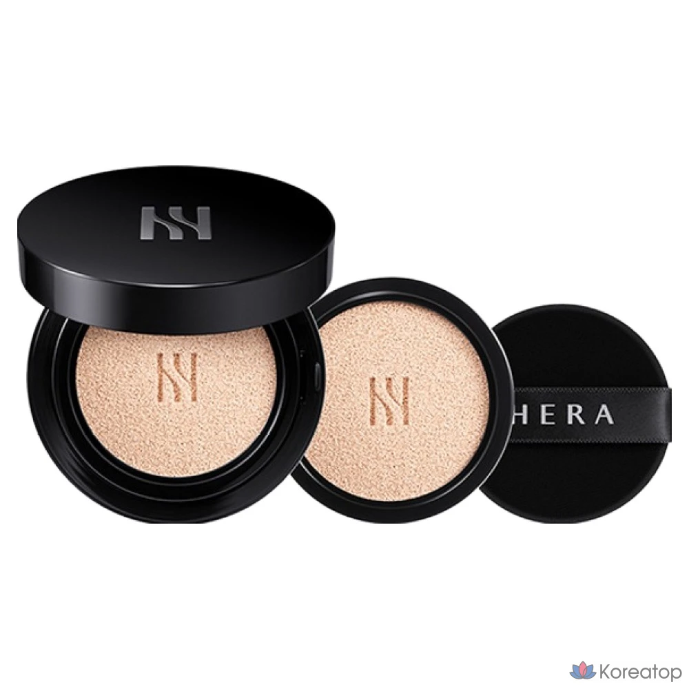 Кушон Hera Black Cushion Foundation Duo, оттенок 21N1, 15 г + 15 г, 1 шт.