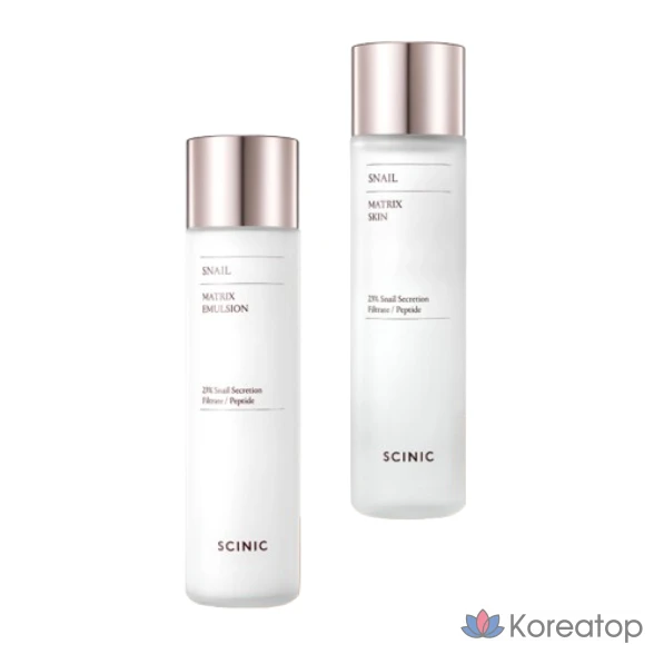 Набор для ухода Scinic Snail Skin + Lotion 2-piece Set, 150 мл + 150 мл, 1 шт.