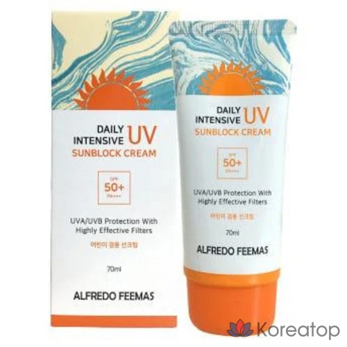 Солнцезащитный крем Alfredo Feemas Daily Intensive UV Sunblock Cream, 70 мл, 1 шт.