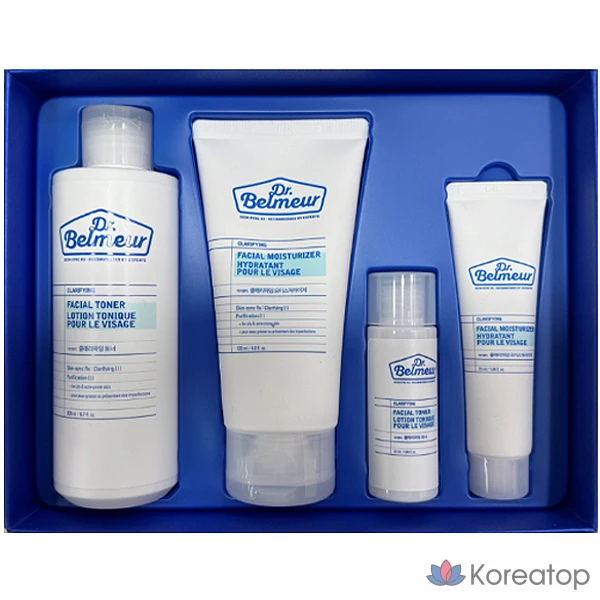Набор для ухода The Face Shop Dr.Belmeur Clarifying Basic 2-piece Set (4-piece Composition) (NEW), 1 шт.