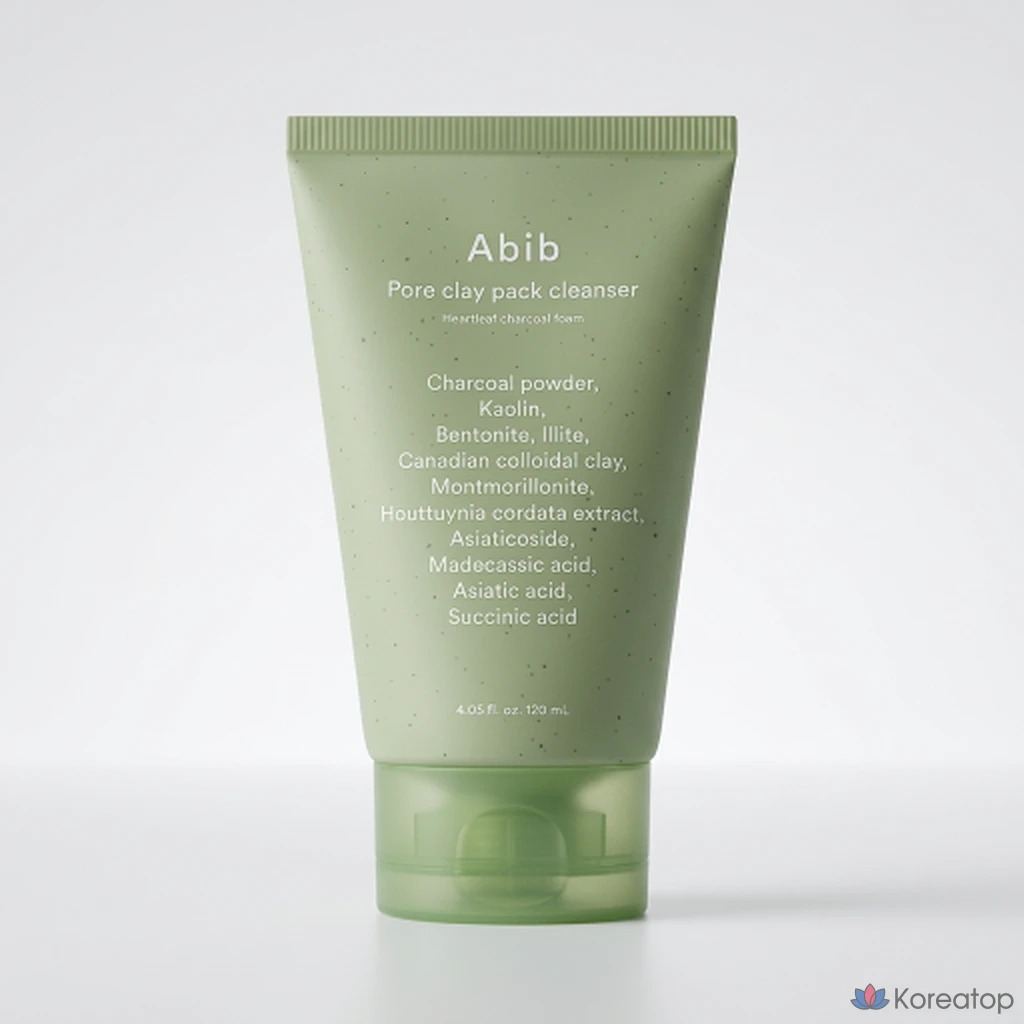 Очищающая пенка Abib Pore Clay Pack Cleanser Heartleaf Charcoal Two Foam, 120 мл, 1 шт.