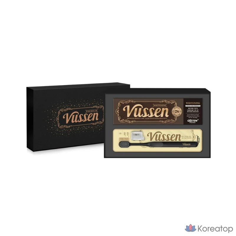 Зубная паста Vussen Osstem Toothpaste Toothbrush 1:1 Gift Set, 80 мл, 2 шт.