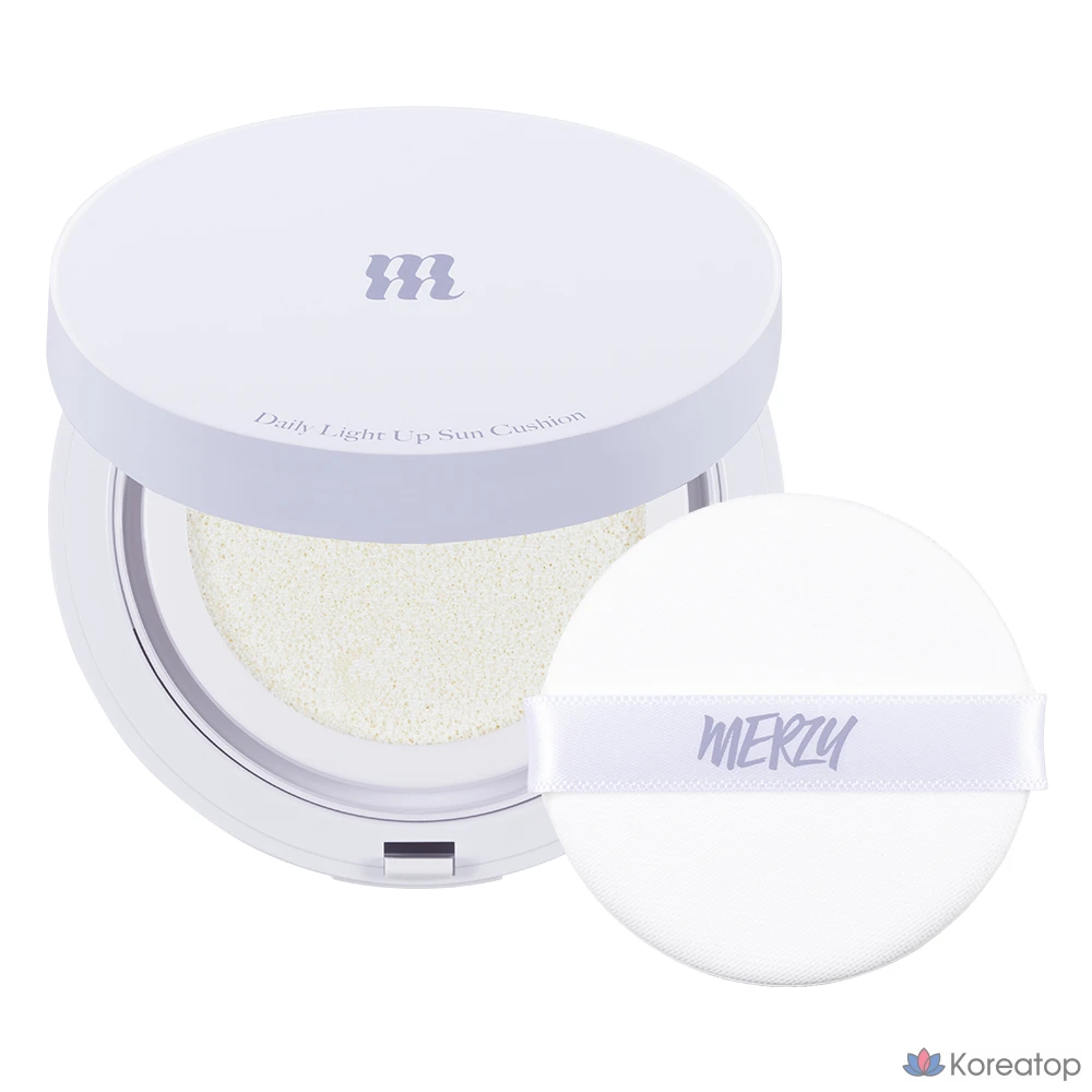 Солнцезащитный крем MERZY Daily Light Up Sun Cushion SPF50+ PA++++, 12 г, 1 шт.