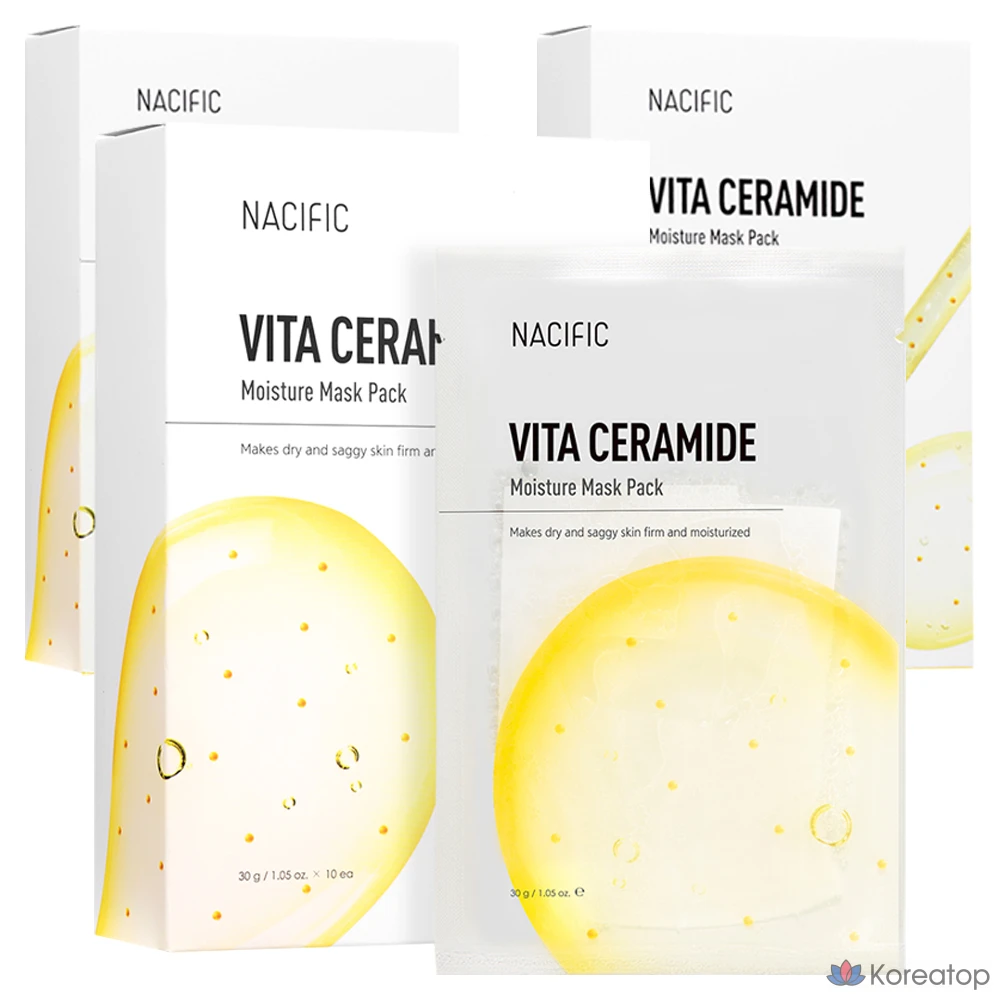 Тканевая маска для лица NACIFIC Vitamin Ceramide Moisture, 30 г, 30 шт.