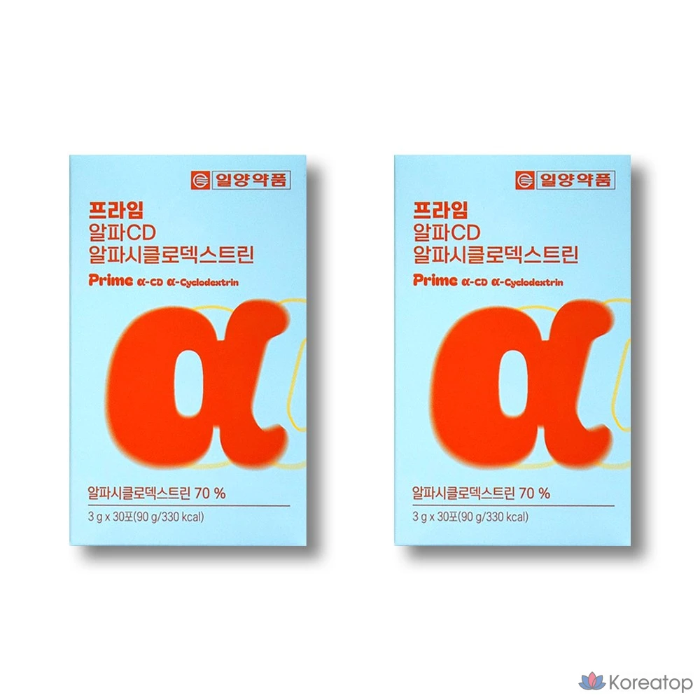 Yangyak Prime Alpha CD Альфа-циклодекстрин / Неперевариваемый мальтодекстрин, 30 доз, 2 упаковки