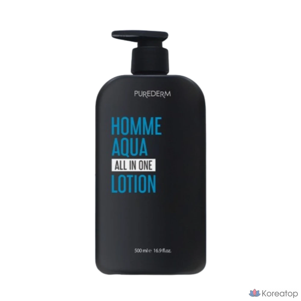 Лосьон Purederm Aqua All-in-One для мужчин, 500 мл, 1 шт.